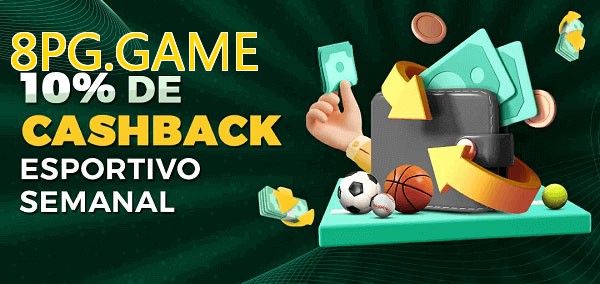 10% de bônus de cashback na 8PG.GAME